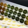 Le plus bas 2000PCS Gold Original Hologram Security Labels Tamper Evident Sticker 0 6 310k