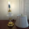 Table Lamps 38x72CM Clear Glass Lamp For Living Room Bedroom Study Large Night Light Button Switch