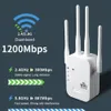 Routers 1200 Mbps WiFi Repeater Draadloze WIFI Extender WiFi Booster 5G 2.4G Dual-band Netwerk Versterker Lange afstand Signaal WiFi Router 230718