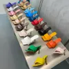 Lido Woven Mules Slides Sandalen Lederpantoffeln Stiletto-Absatz 9 cm Damen-Luxusdesigner Ledersohle Lässige Modeschuhe Fabrikschuhe Größe 35-42 mit Box