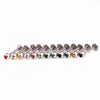 Labret Ring Lip Piercing Stud Crystal Edelsteen Mode Lichaam Sieraden 316L Rvs 16G 6mm 8mm 10mm bar Oor Tragus Bone319P