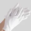 24 Pairs Of White Gloves Pure Cotton Etiquette Thin Play Plate Bead Cloth Working Men And Women Work Labor Protection Wear Resist217H