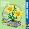 Blöcke Kreative Diy Bausteine Blume Vogel Pflanze Topf Bouquet Modell Dekoration Kinder Pädagogische Montage Spielzeug Geschenk R230718