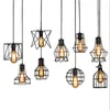 Ceiling Lights Black Iron LED LightVintage Industrial Pendant E27 Bulbs Lamp Restaurant Bar Home Dining Room Light