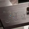 Smyckespåsar 3x örhänge display stativ akrylhållare smycken arrangör rack för kvinnor som säljer flickor showcase hem