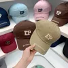 Casquettes de baseball EP lettre 2023 casquette de Baseball haut souple large bord brodé chapeau de soleil pour femmes hommes marque de mode papa décontracté Snapback Gorra