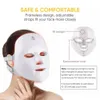 Dispositivi per la cura del viso Carica USB 7 colori Porejuvenation Face LED Mask Pon Treatment Maschera di bellezza per il viso Cura della pelle Anti rughe dell'acne 230718