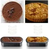 Outils de gâteau 12 pièces anneaux à tarte ovales résistant à la chaleur anneau en mousse perforé antiadhésif ustensiles de cuisson Mini moule 230719