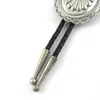 Bolo Ties Vintage Silver Indian Art Flower Bolo Bola Tie for Men Novelty Neckties Western Cowboy Accessories Fashion Wedding Guest Gift HKD230719