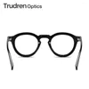 Lunettes de soleil Trudren Vintage Crown Panto sans ordonnance lunettes transparentes pour hommes femmes Anti lumière bleue protecteur d'écran verre pour les yeux 2010