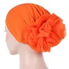 Chapeau indien à fleurs pour femmes, Bonnet extensible, Turban, Bonnet de chimio pour Patients, Bandanas africains, de610