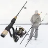 Boat Fishing Rods Promotion 60cm 2 Tips Rod Reel Combos Winter Ice Fishing Rod Fishing Reel set Rod Pole Tackle Carbon pole Ice fishing rod 230718