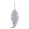 Party Decoration 5Pcs/Set Gold White Silver Christmas Tree Feather Trinket Suitable For Many Occasions Home Accessory