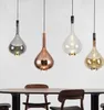 Hängslampor postmodern designer enkel restaurang målat glas ljuskrona lampa kreativt en-huvud café nordisk bar led hängande ljus