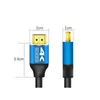 4K 2K HDMI HD Cable Cable Cables Gold Plated High Speed ​​V1.4 1080P 3D LINE لـ HDTV 1080P TV SET STEL