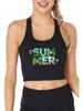 Débardeurs pour femmes Summer Sunny Design Sexy Slim Fit Crop Top Girl's The Style Of Vacation Jolis débardeurs Personnalisable Street Fashion Camisole