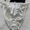 New fine 100% Silk Women's lady String Bikinis Panties sizeS M L XL XXL 8piece lot200A