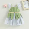 Robes de fille ma bébé 1-5Y enfant en bas âge enfants filles robe princesse fleur broderie paillettes tulle fête robes d'Halloween pour les filles