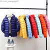 Down Coat Girls' baby down jacket 2021 cold light warm thickened winter and autumn cotton jacket zipper children's clothing Z230720