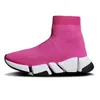 양말 신발 속도 1.0 양말 캐주얼 2.0 부츠 클래식 플랫폼 블랙 흰색 핑크 레드 베이지 색 녹색 라이트 낙서 블루 남성 여성 Balencaigaitiess
