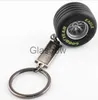 Car Key wheel keychain 1PC Metal Tire Keychain Car Wheel Hub Key Chain Car Tire Model Fashion Jewelry For Car F1 Fans x0718