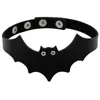 New Bat PU Choker in pelle Collana sexy di Halloween Donna Uomo Collana girocollo fatta a mano Gioielli regalo