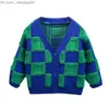 Coat's Ytterwear Plaid mönster Mäns ytterkläder Barnens ytterkläderfjäder och höstens barns ytterkläder Casual Style Children's Clothing Z230720