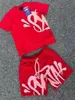 Herren Syna World T-Shirts Set 5A Tee bedrucktes Designer-T-Shirt kurze Y2K-T-Shirts Syna World Graphic T-Shirt und Shorts Hip Hop S-XL