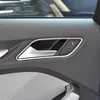 4 Stuks Inner Deurknop Handvat Frame Decoratieve Trim Strip Rvs Auto Styling Voor Audi A3 8V 2014- 162619