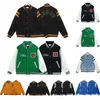 Rhude Herren-Uni-Jacke Y2K American Vintage Baseball Letterman Jacke Jacke Damen-High-Street-Mantel mit besticktem Aufdruck, erhältlich in einer Vielzahl von Stilen