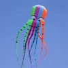 3D26ft 8m single Line Stunt colors Parafoil Octopus POWER Sport Kite outdoor toy279v