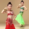 Stage Wear Quality Girls Belly Dance Shiny Sari Dress Orientale Enfant Costumes For Kids Oriental