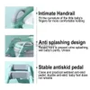 Potties Seats Upgrade Cusion Folding Baby Potty Seat Urinal Backrest Training Chair w Step Stool Ladder for Baby Toddlers Infant Safe Toilet x0719