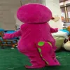 2018 Discount factory Profession Barney Dinosaur Mascot Costumes Halloween Cartoon Adult Size Fancy Dress258a