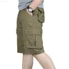 Herr shorts last shorts män sommar casual ficka shorts maskulino män joggar övergripande militära korta byxor plus storlek 29-44 Sweatpants L230719