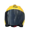 Caschi da moto Casco di sicurezza a lente singola Casco Casque Donna e uomo 4 SZ Colore giallo Mezza omologazione ECE