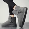 Botas Masculinas Mantenha-se Quente Confortável Acrescentar Algodão Plataforma Tendência Juvenil Para Todos os Jogos Resistente ao Desgaste Antiderrapante Cano Alto Inverno Destaque