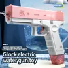 Gun Toys Children's electric water gun toys pool splashing boys and girls summer water park beach outdoor supplies with charging cable li 230718