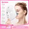 Ansiktsvårdsenheter LED Mask USB Laddning 7 färger Pon Therapy Skin Rejuvenation Anti Acne Wrinkle Removal Skin Care Mask Skin Brightening 230718