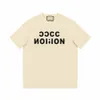 23SS NYA MADE I ITALIEN Kvinnor Mäns solida T-shirts High End Limited Classic Letter Printing Tee Summer Beach Breatable Fashion Street Kort ärm TJAMMTX348