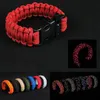 Camping randonnée paracorde d'urgence pour hommes femmes survie Parachute corde boucle Kit bracelets réfléchissants Bangle349A