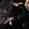 Мужские хипстерские черные золотые роза цветочные бронзинг блейзер пиджак ночной клуб мужская куртка для свадебной сцены выпускной певец Slim Fit Blazers299p