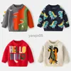 Pullover 1-6-letni dzieci chłopcy z dzianiny jesień 2023 Kids Boys Cartoon Cartoon Ubranie o długim rękawie swobodne pullover dzieci HKD230719