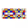 Sjaals Vrouw Grote Kleur Art Retro Mondriaan Vrouwen Winter Herfst Dikke Warme Tassel Shawl Wrap Piet Abstracte Plaid Sjaal