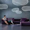 Luminárias pendentes modernas criativas nuvens lâmpadas lustre iluminação led hanglamp decoração loft luminárias sala estar quarto