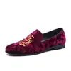 Dress Men Loafers 891 Casual Wedding Big Size Lazy Peas Embroidery Moccasins Suede Leather Shoes Zapatos 230718 972