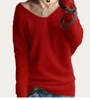 Women's Sweaters 2023 Spring Autumn Cashmere Women Fashion Sexy V-neck Sweater Loose Wool Batwing Sleeve Plus Size Pullover Sell