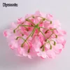 Gedroogde Bloemen Kyunovia 50 stks kunstzijde Hortensia bloem hoofd Bal Chrysant Wedding Path Home el DIY muur accessoires H01 230719