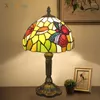 Bordslampor Tiffany Stained Glass Lamp för sovrummet Bedside Kitchen vardagsrum Dekor Desk