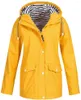 Dames Trenchcoats Dames Effen regenjack Outdoor Grote maten waterdichte capuchonjas Windjack Warm winddicht Chaqueta